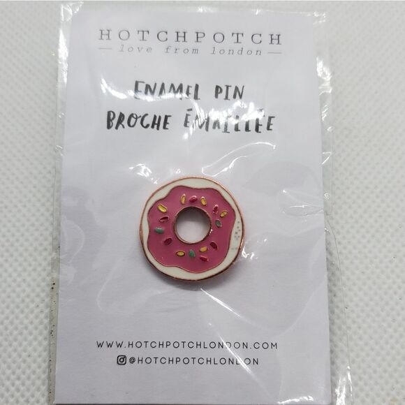 NWT Pier 1 Hotchpotch Sprinkled Donut Enamel Pin - Picture 2 of 3